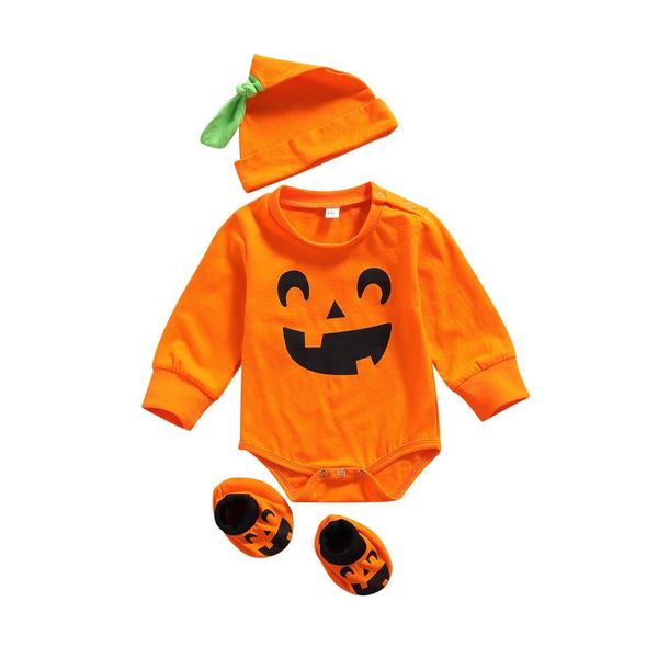clothing sets born baby halloween costume novelty pumpkin print 3pcs suits long sleeve bodysuit+hat+socks infant boy girl party 0-18m, White
clothing sets born baby halloween costume novelty pumpkin print 3pcs suits long sleeve bodysuit+hat+socks infant boy girl party 0-18m, White