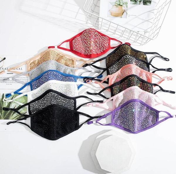 designer party masks adjustable ear buckle bright shining diamond rhinestone face mask breathable dustproof washable mouth cover
designer party masks adjustable ear buckle bright shining diamond rhinestone face mask breathable dustproof washable mouth cover