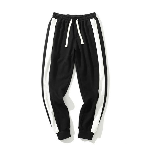 men's american high street basic sports sweatpants fashion brand loose color-blocking knitted casual pants men, Black
men's american high street basic sports sweatpants fashion brand loose color-blocking knitted casual pants men, Black