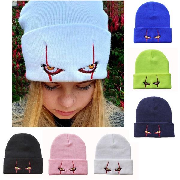 party masks winter soft outdoor beanie solid color hat pennywise scary eyes knitted hood for kids cosplay halloween hats
party masks winter soft outdoor beanie solid color hat pennywise scary eyes knitted hood for kids cosplay halloween hats