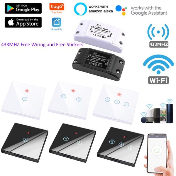 smart home control tuya app wifi life touch switch light wireless wall crystal glass panel remote voice google alexa
smart home control tuya app wifi life touch switch light wireless wall crystal glass panel remote voice google alexa