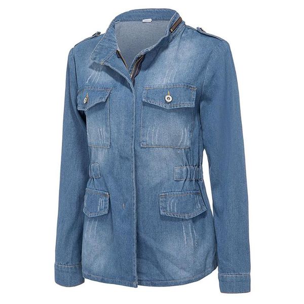 women's jackets 2021 autumn trend women jeans coat female fashion short jacket loose casual blue fashionable coats outwear, Black;brown
women's jackets 2021 autumn trend women jeans coat female fashion short jacket loose casual blue fashionable coats outwear, Black;brown
