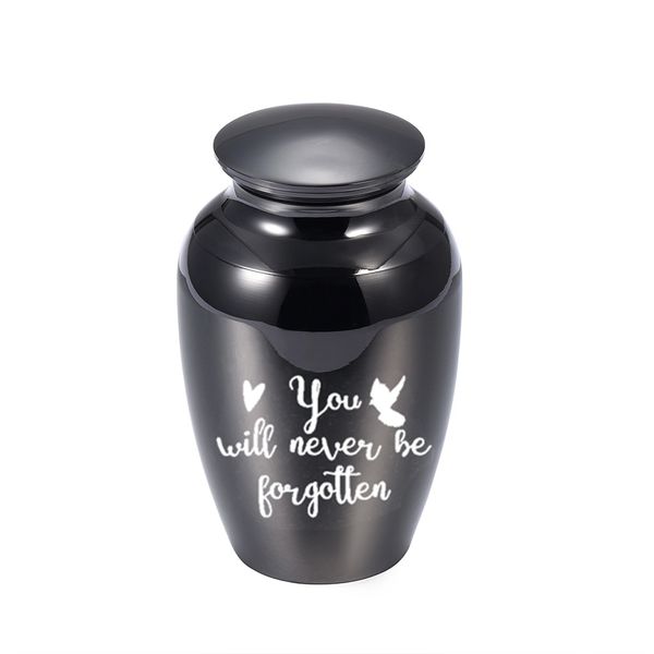 cremation jar pendant coffin aluminum alloy urn used for human/pet ashes memorial with gift velvet bag, Silver
cremation jar pendant coffin aluminum alloy urn used for human/pet ashes memorial with gift velvet bag, Silver