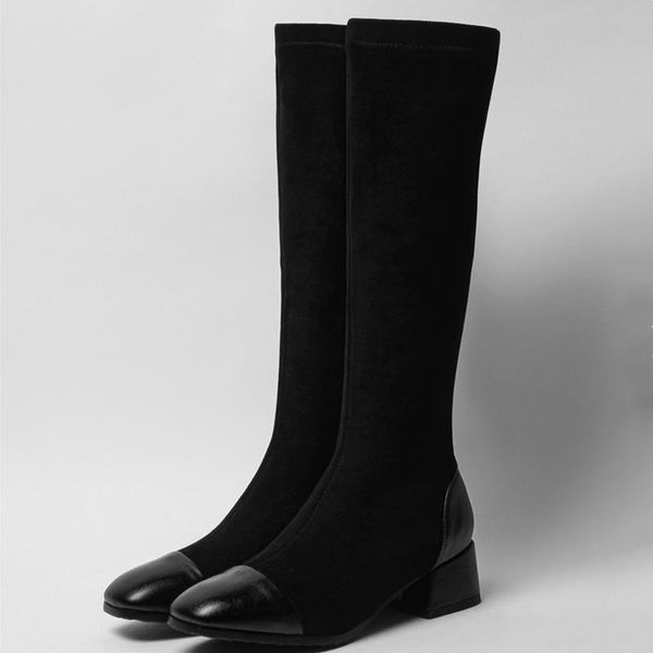boots low heel fashion woman suede knee high soft slim stretch long zipper autumn winter elastic female shoes, Black
boots low heel fashion woman suede knee high soft slim stretch long zipper autumn winter elastic female shoes, Black