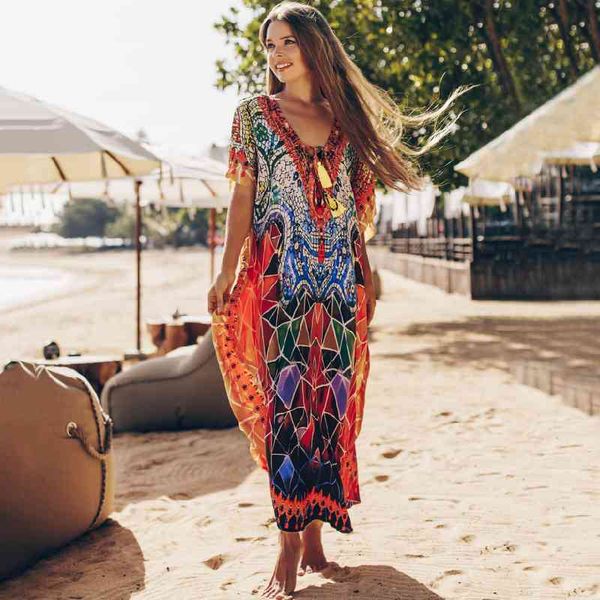 quick-drying bohemian printed tassel summer beach maxi dress cotton tunic women plus size beachwear swimsuit cover up q999 210420, White;black
quick-drying bohemian printed tassel summer beach maxi dress cotton tunic women plus size beachwear swimsuit cover up q999 210420, White;black