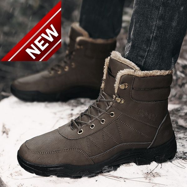 winter snow boots men's warm plush thickened high bread northeast outdoor cotton shoes, Black
winter snow boots men's warm plush thickened high bread northeast outdoor cotton shoes, Black