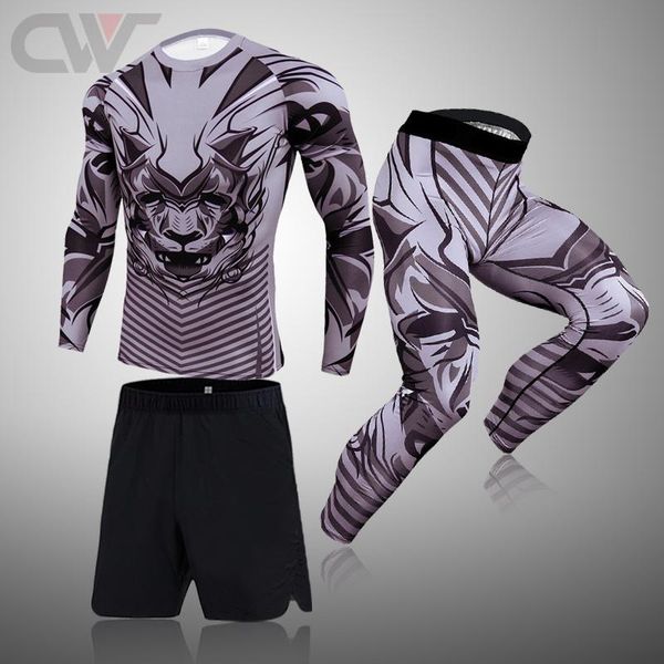 running sets 3pcs suit compression men sportswear for male fitness gym bodybuilding workout clothing set tracksuit, Black;blue
running sets 3pcs suit compression men sportswear for male fitness gym bodybuilding workout clothing set tracksuit, Black;blue