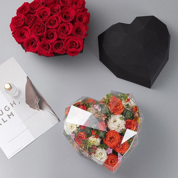 diamond heart flower box 1pcs shaped love transparent preserved fresh rose christmas gift birthday decoration wrap
diamond heart flower box 1pcs shaped love transparent preserved fresh rose christmas gift birthday decoration wrap
