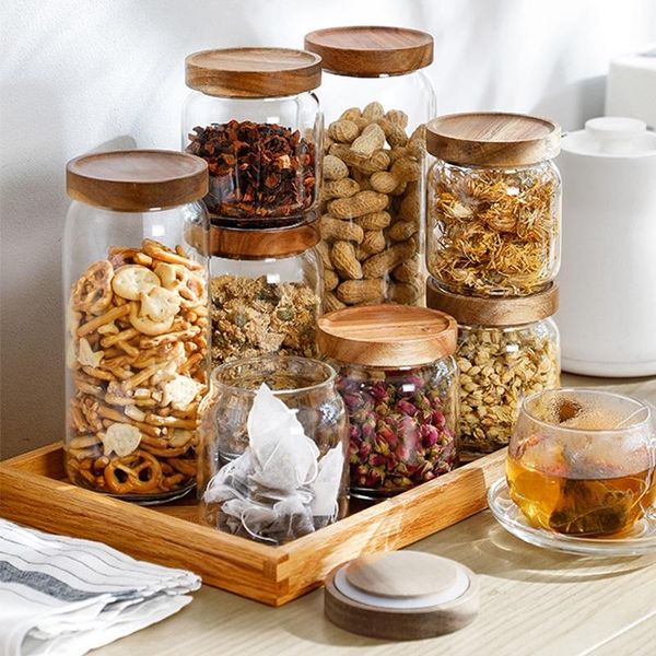 storage bottles & jars wood lid glass food containers airtight canister kitchen sealed bottle candy cookie tea coffee sugar
storage bottles & jars wood lid glass food containers airtight canister kitchen sealed bottle candy cookie tea coffee sugar