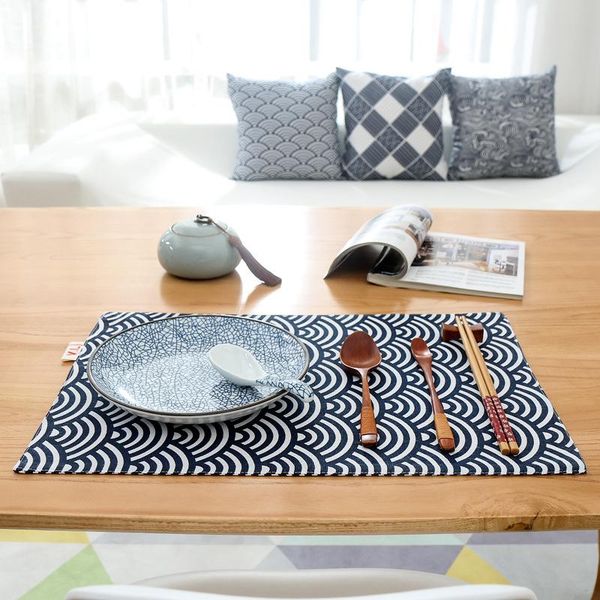 mats & pads japanese style cotton linen placemat pad dining table bowl cup western mat geometric pattern kitchen accessories
mats & pads japanese style cotton linen placemat pad dining table bowl cup western mat geometric pattern kitchen accessories