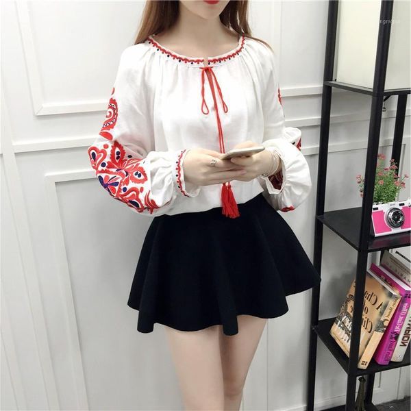 ethnic embroidery floral blouse ladies long sleeve women shirts female 2021 vintage tassel lace up collar blusa mujer db485 women's blo, White
ethnic embroidery floral blouse ladies long sleeve women shirts female 2021 vintage tassel lace up collar blusa mujer db485 women's blo, White
