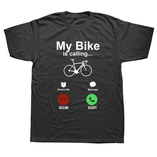 men's t-shirts funny birthday gift man dad father summer cotton streetwear men clothing biker cycle is calling t-shirt casual cyclist t, White;black
men's t-shirts funny birthday gift man dad father summer cotton streetwear men clothing biker cycle is calling t-shirt casual cyclist t, White;black