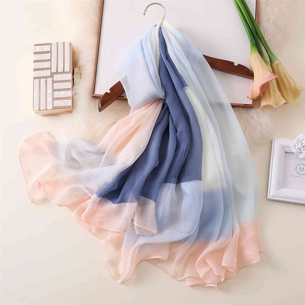 summer new crepe silk scarf women's color block printing seaside travel beach towel fashion versatile shawl, Blue;gray
summer new crepe silk scarf women's color block printing seaside travel beach towel fashion versatile shawl, Blue;gray