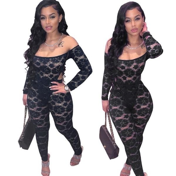 women's tracksuits solid color slash-neck long sleeves flowers lace mesh & trousers arrival autumn women suit two piece set, Gray
women's tracksuits solid color slash-neck long sleeves flowers lace mesh & trousers arrival autumn women suit two piece set, Gray