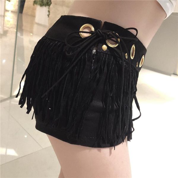 women's shorts hollow denim nightclub lace-up low waist tight-fitting costumes ultra performances, White;black
women's shorts hollow denim nightclub lace-up low waist tight-fitting costumes ultra performances, White;black