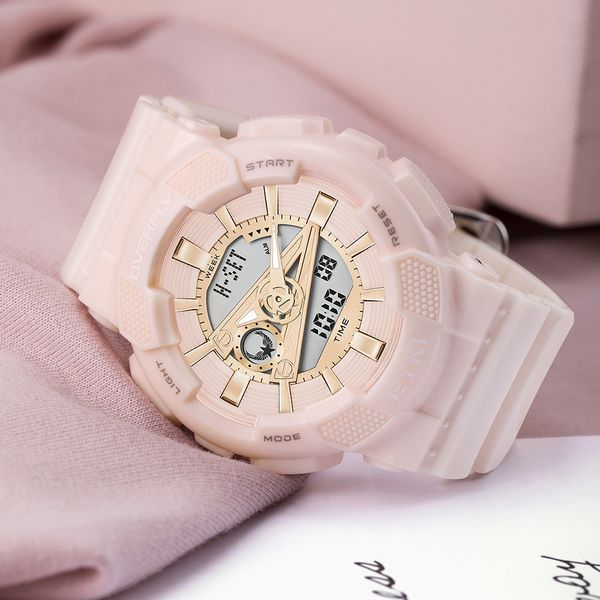 iqi eyki sports shockproof electronic watch multifunctional new temperament simple women's watch, Slivery;brown
iqi eyki sports shockproof electronic watch multifunctional new temperament simple women's watch, Slivery;brown