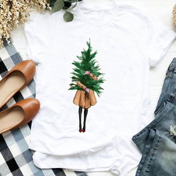 men lady short sleeve year t shirts clothes cartoon fashion merry christmas female graphic tee, White;black
men lady short sleeve year t shirts clothes cartoon fashion merry christmas female graphic tee, White;black