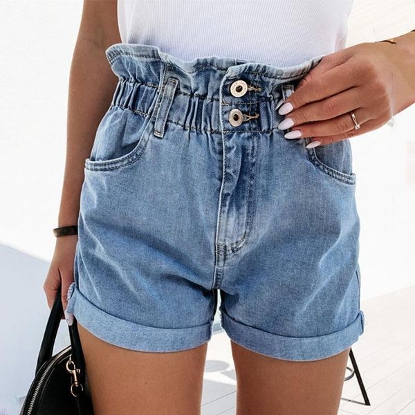 plus size summer shorts high waist denim women 2021 fitness short jeans large ruffle caual streetwear women's, White;black
plus size summer shorts high waist denim women 2021 fitness short jeans large ruffle caual streetwear women's, White;black