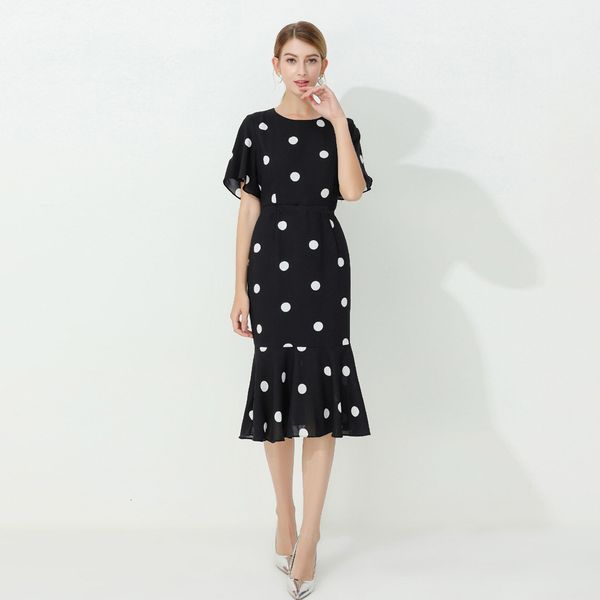 dress celebrity inspired women dresses summer polka dot print flare sleeve midi party mermaid dress ladies 45qu, Black;gray
dress celebrity inspired women dresses summer polka dot print flare sleeve midi party mermaid dress ladies 45qu, Black;gray