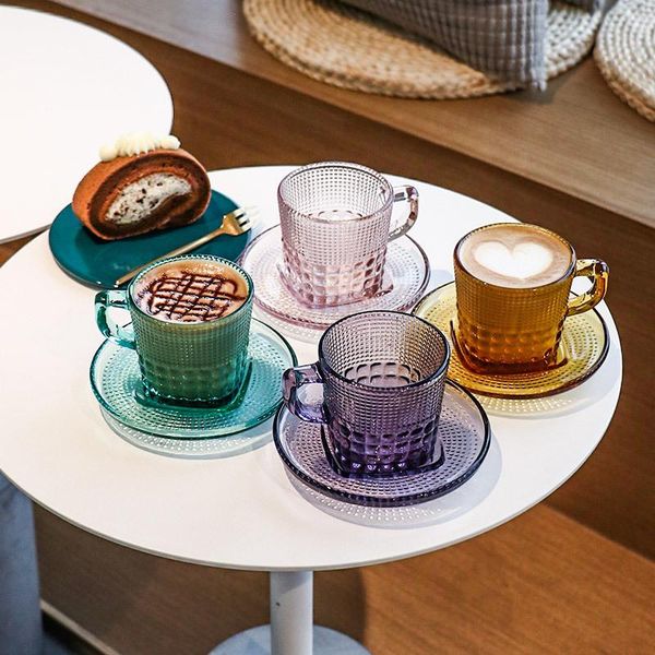 mugs european retro primary color glass coffee mug set afternoon tea cup breakfast exquisite light luxury milk with saucer
mugs european retro primary color glass coffee mug set afternoon tea cup breakfast exquisite light luxury milk with saucer