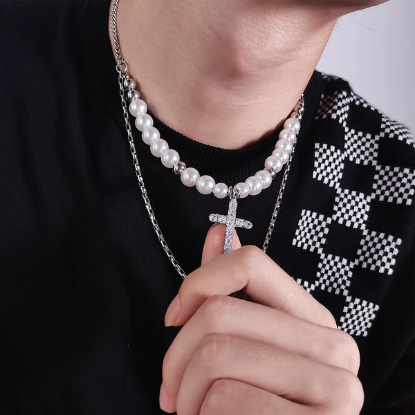 fashion double hip hop long chain necklace for women men jewelry gifts key cross pendant necklaces accessories gift, Silver
fashion double hip hop long chain necklace for women men jewelry gifts key cross pendant necklaces accessories gift, Silver