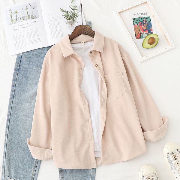 qnpqyx new corduroy shirts womens and blouses long sleeve spring ladies solid loose boyfriend style shirt, White
qnpqyx new corduroy shirts womens and blouses long sleeve spring ladies solid loose boyfriend style shirt, White