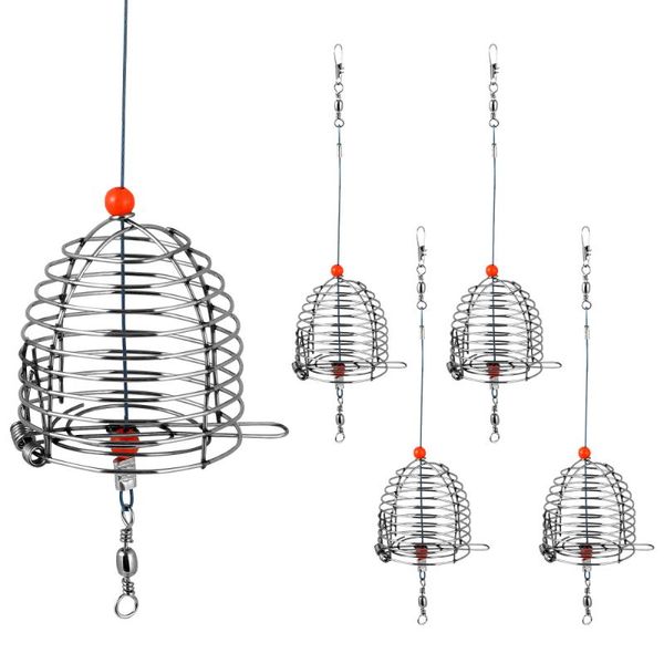 pcs stainless steel fishing bait cage lure trap basket feeder holder tackle accessories
pcs stainless steel fishing bait cage lure trap basket feeder holder tackle accessories