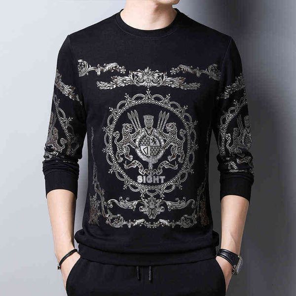 2021 spring and autumn long sleeved t-shirt leisure printing round neck pullover sweater youth handsome men's wear, White;black
2021 spring and autumn long sleeved t-shirt leisure printing round neck pullover sweater youth handsome men's wear, White;black