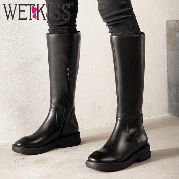 boots wetkiss motorcycle women thick heels boot square toe shoes female cow leather ladies zip knee high winter 20211, Black
boots wetkiss motorcycle women thick heels boot square toe shoes female cow leather ladies zip knee high winter 20211, Black