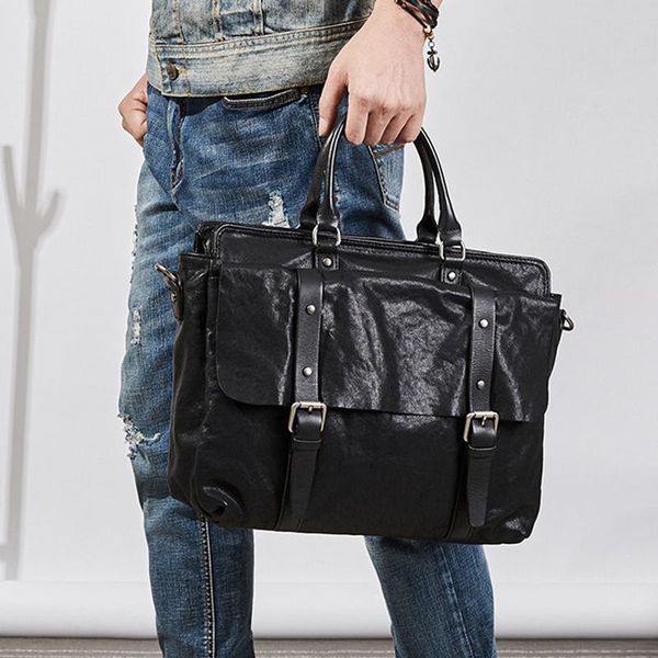 briefcases fashion casual genuine leather men's briefcase luxury design natural real cowhide handbag lapshoulder messenger bag
briefcases fashion casual genuine leather men's briefcase luxury design natural real cowhide handbag lapshoulder messenger bag