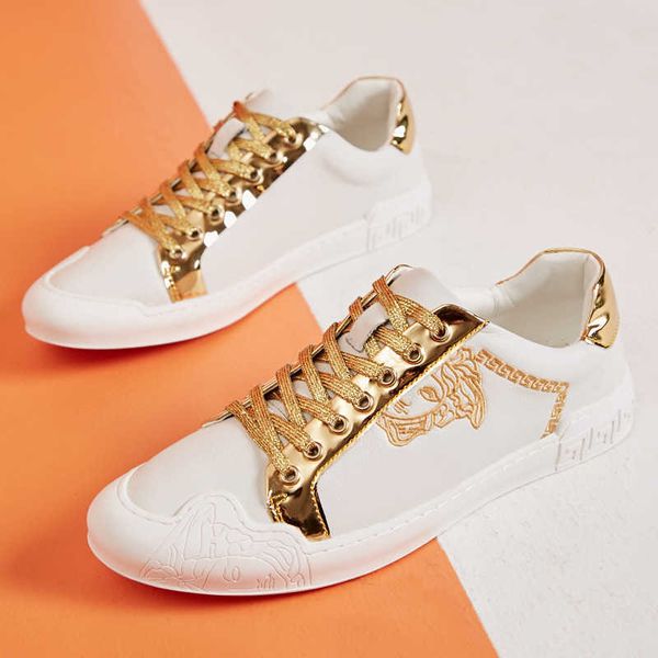 chao brand casual men's sho 2021 leather embroidered white korean meidusha board british style
chao brand casual men's sho 2021 leather embroidered white korean meidusha board british style