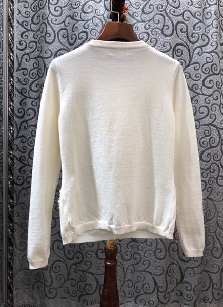 sweaters spring fashion women hand made beading deco long sleeve knitted sweater cardigans ladies casual coats, White;black
sweaters spring fashion women hand made beading deco long sleeve knitted sweater cardigans ladies casual coats, White;black