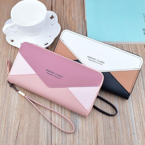 wallets women with zipper pink phone pocket purse card holder patchwork long wallet lady tassel short coin tq42, Red;black
wallets women with zipper pink phone pocket purse card holder patchwork long wallet lady tassel short coin tq42, Red;black