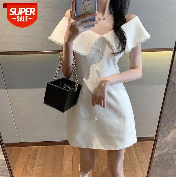 women's a-line skirt slim and thin temperament pearl single-breasted short one-shoulder dress #pl8u, Black;gray
women's a-line skirt slim and thin temperament pearl single-breasted short one-shoulder dress #pl8u, Black;gray