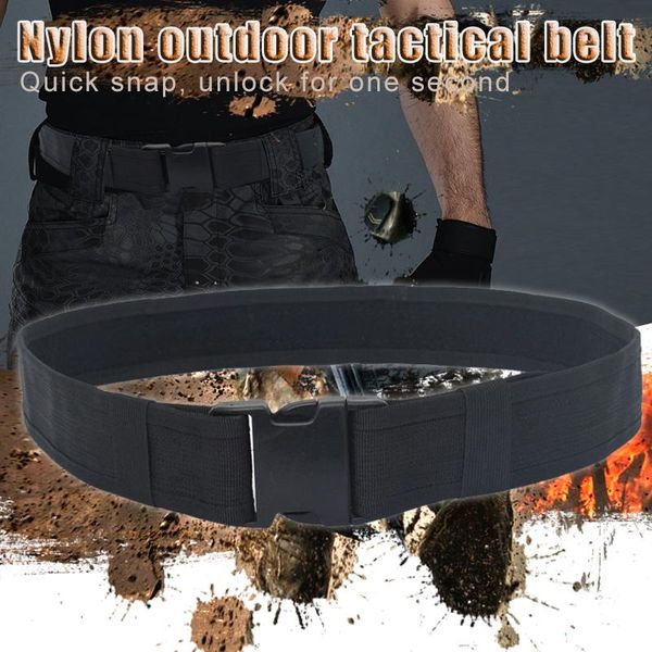 1.2m nylon belt men outdoor buckle canvas durable tear resistant waist bb55 support, Black;gray
1.2m nylon belt men outdoor buckle canvas durable tear resistant waist bb55 support, Black;gray