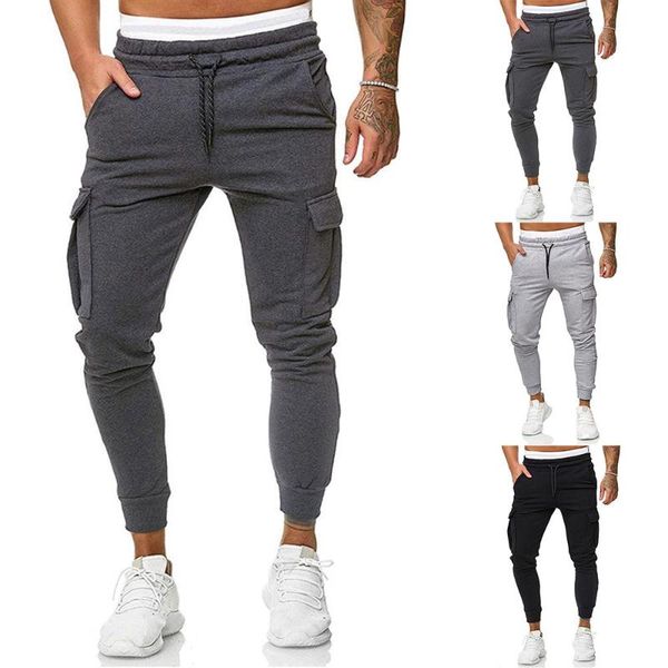 men's pants drawstring men fashion trouser casual plain slim fitness spring double pockets sports outdoor joggers long trousers, Black
men's pants drawstring men fashion trouser casual plain slim fitness spring double pockets sports outdoor joggers long trousers, Black