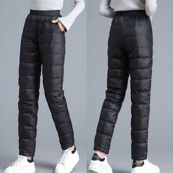 womens winter down pants style outer wear high waist plus velvet thickening warm stretch slim windproof cotton trousers 2pcs, Black;white
womens winter down pants style outer wear high waist plus velvet thickening warm stretch slim windproof cotton trousers 2pcs, Black;white