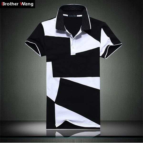 casual polo shirt male summer fashion new men's black and white stitching cotton short polo-sleeved polo shirt slim men 5xl 6xl 210401, White;black
casual polo shirt male summer fashion new men's black and white stitching cotton short polo-sleeved polo shirt slim men 5xl 6xl 210401, White;black