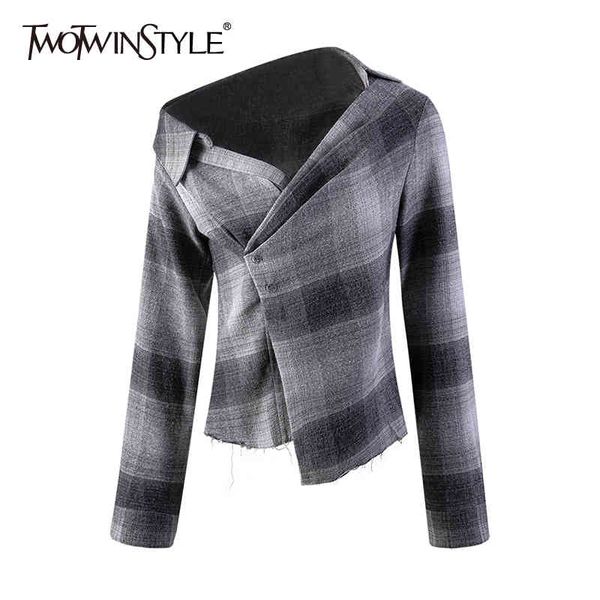 asymmetrical plaid shirts for women skew collar long sleeve straight casual blouses female spring fashion 210524, White
asymmetrical plaid shirts for women skew collar long sleeve straight casual blouses female spring fashion 210524, White