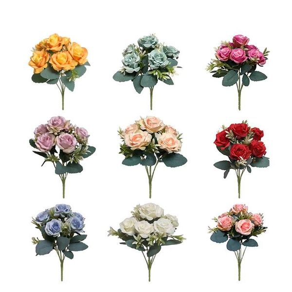 1pc rose pink silk bouquet peony artificial flowers 6 big heads bride wedding home decoration fake decorative & wreaths
1pc rose pink silk bouquet peony artificial flowers 6 big heads bride wedding home decoration fake decorative & wreaths