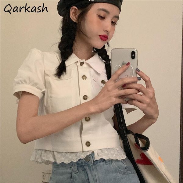 women's jackets women crops female ulzzang student summer solid simple lovely basic ins lace design single breasted mujer ropa stylish, Black;brown
women's jackets women crops female ulzzang student summer solid simple lovely basic ins lace design single breasted mujer ropa stylish, Black;brown