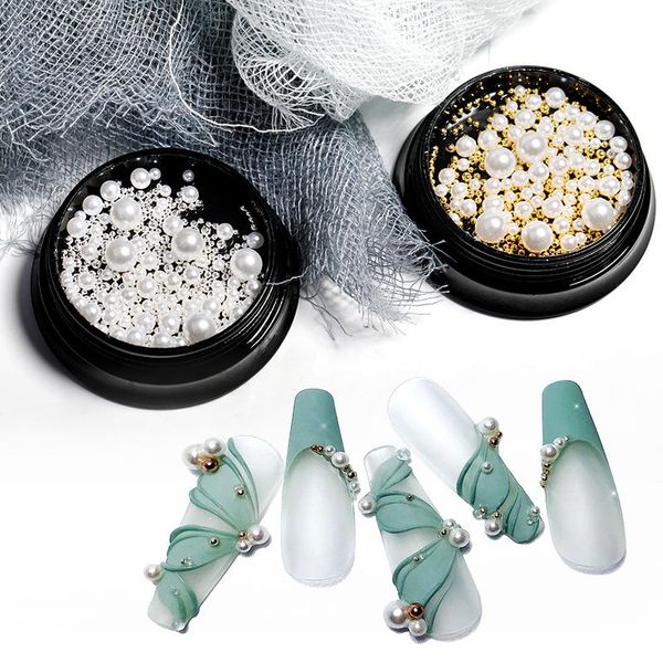 nail art decorations 1 box of japanese pearls mixed size gold silver steel beads caviar decoration beads3dnail tools jewelry accessories, Silver;gold
nail art decorations 1 box of japanese pearls mixed size gold silver steel beads caviar decoration beads3dnail tools jewelry accessories, Silver;gold
