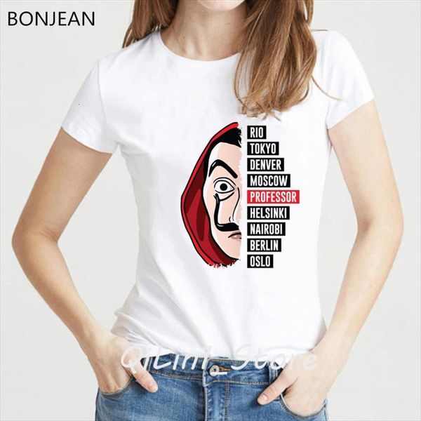 vogue funny graphic tees and mens women la casa de papel femme money heist tv series female shirt streetwear, White;black
vogue funny graphic tees and mens women la casa de papel femme money heist tv series female shirt streetwear, White;black