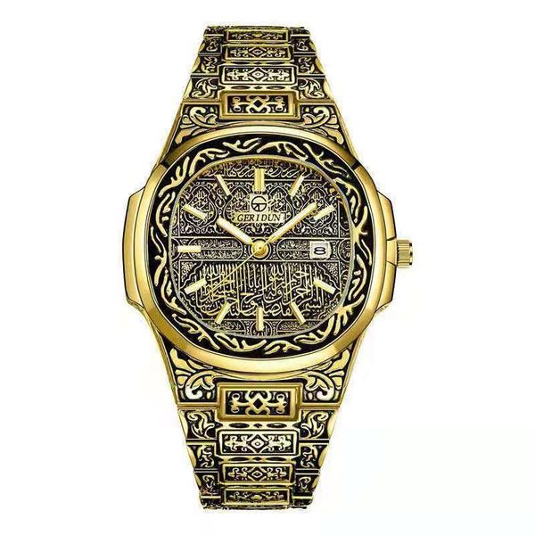 wristwatches vintage watch for men luxury stainless steel fashion simple business carved gold calendar auto date religio masculino, Slivery;brown
wristwatches vintage watch for men luxury stainless steel fashion simple business carved gold calendar auto date religio masculino, Slivery;brown