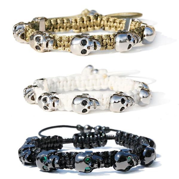 charm bracelets fashion punk long skull weave for men link chain brecelets male gothic jewelry 2021, Golden;silver
charm bracelets fashion punk long skull weave for men link chain brecelets male gothic jewelry 2021, Golden;silver