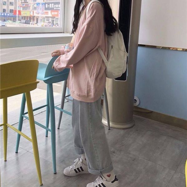 spring and autumn baggy jeans women's straight pants high waist large size thin broad leg students hundred, Blue
spring and autumn baggy jeans women's straight pants high waist large size thin broad leg students hundred, Blue