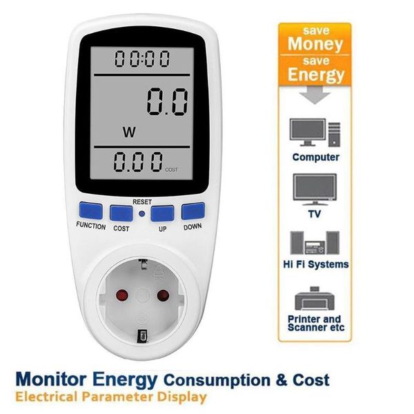 smart home control eu plug ac power meter digital voltage wattmeter backlight electricity energy consumption analyzer monitor wapower m2h3
smart home control eu plug ac power meter digital voltage wattmeter backlight electricity energy consumption analyzer monitor wapower m2h3