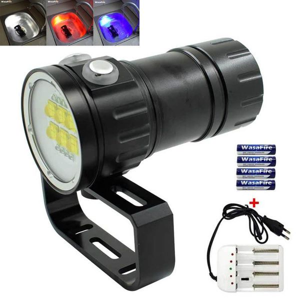 diving powerful t6 l2 white red blue light dive torch waterproof 7 mode underwater pography video fill lamp flashlights torches
diving powerful t6 l2 white red blue light dive torch waterproof 7 mode underwater pography video fill lamp flashlights torches