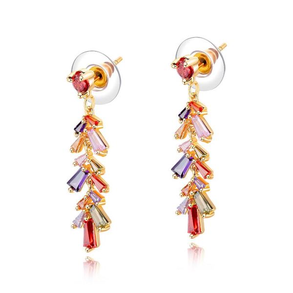 tennis earrings japanese and korean fashion versatile women's inlaid with zircon tassel colorful leaf, Golden;silver
tennis earrings japanese and korean fashion versatile women's inlaid with zircon tassel colorful leaf, Golden;silver