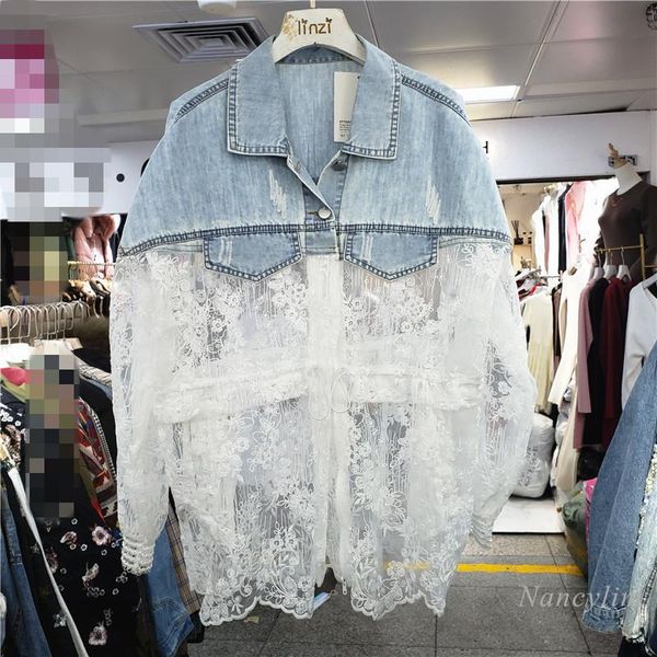 women's jackets denim splicing coat spring summer street thin sun protection shirt drawstring waist loose ladies jacket nice, Black;brown
women's jackets denim splicing coat spring summer street thin sun protection shirt drawstring waist loose ladies jacket nice, Black;brown